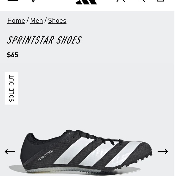 Adidas track spikes 9.5, 50% of the cleat was composed from recycled materials. - Picture 2 of 8